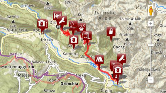 Unterwegs am Alpe-Adria-Trail – Etappe 26: Drežnica - Tolmin / Bild: www.alpe-adria-trail.com