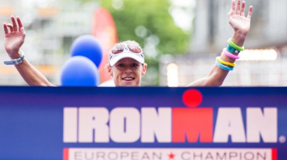 Corinne Abraham bei der Ironman EM in Frankfurt / Bild: Simon Hofmann / Getty Images for Ironman 