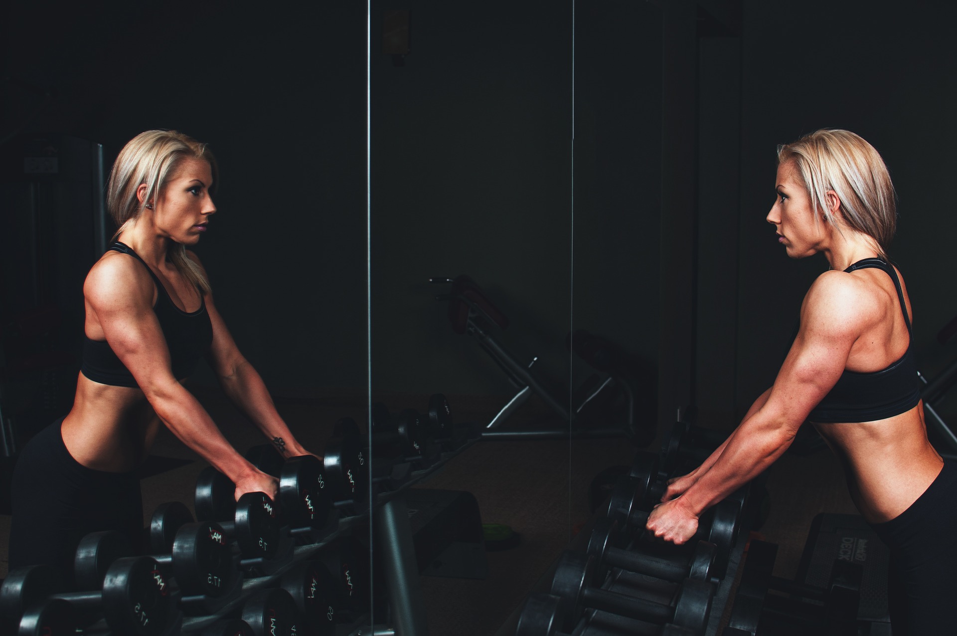 Frau beim Training Thumbnail