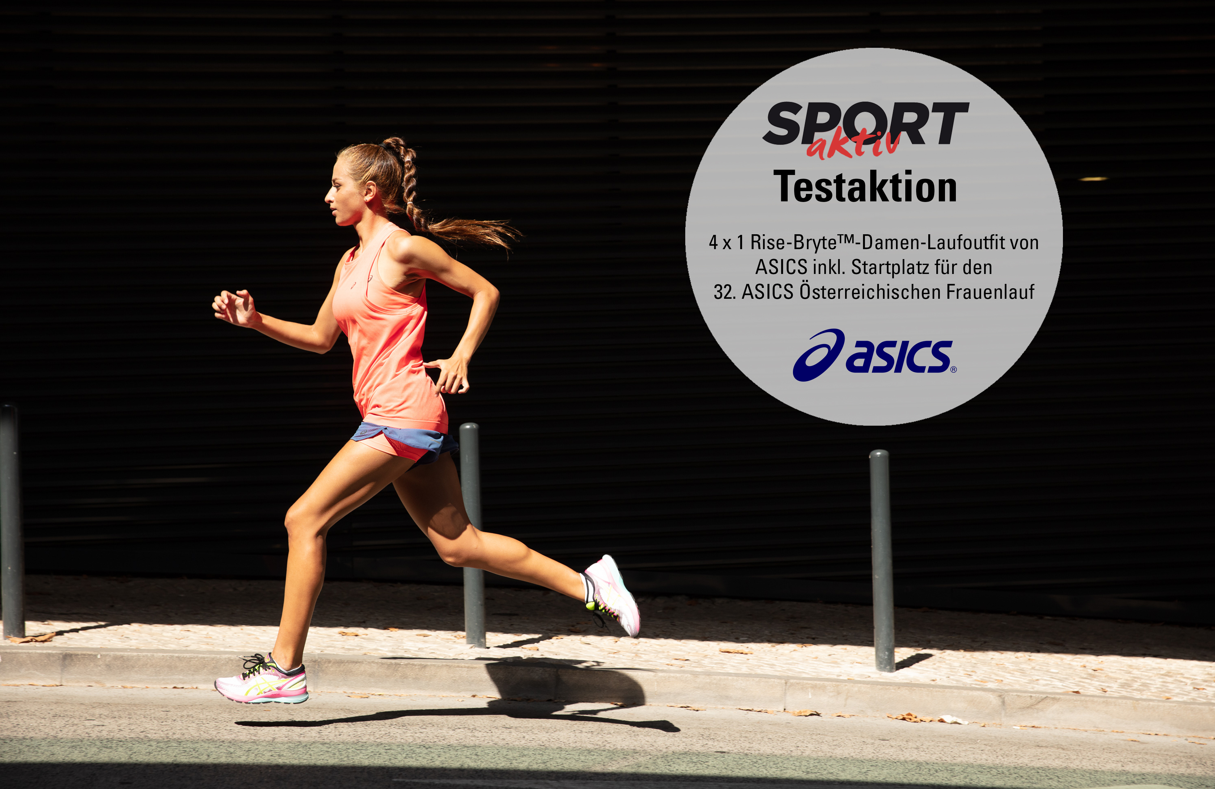 Werde Testerin eines Rise-Bryte™-Damen-Laufoutfits von ASICS und starte damit beim 32. ASICS Österreichischen Frauenlauf!