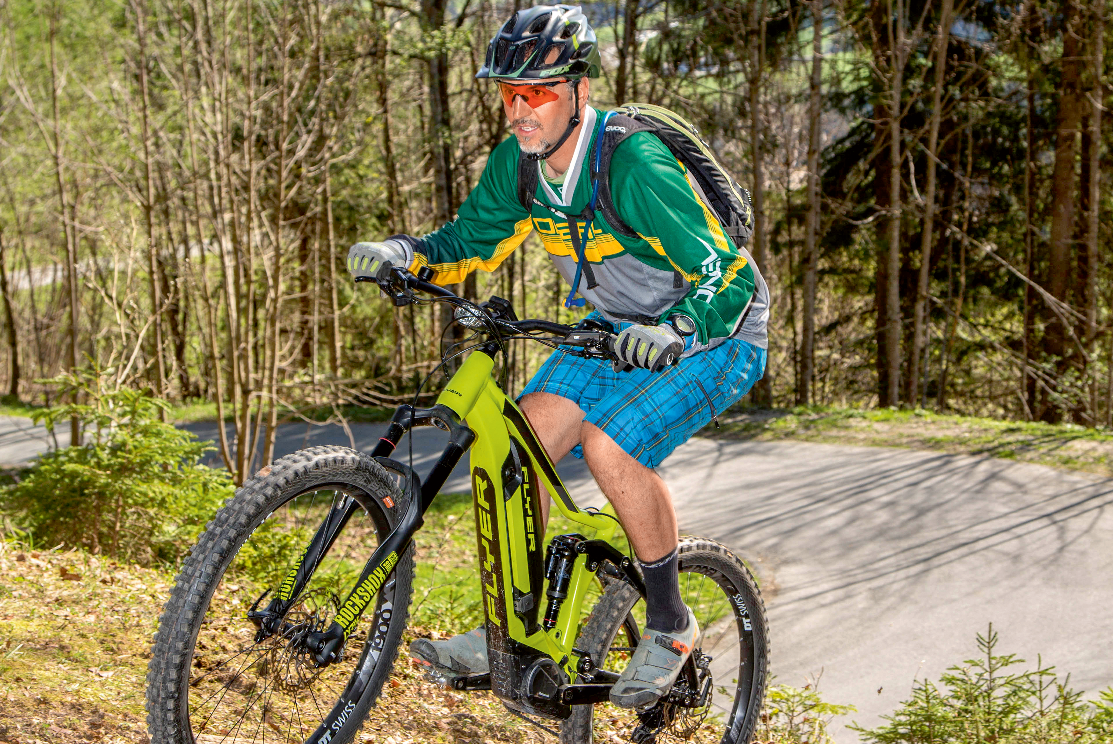 Christoph Heigl testet Flyer Bike