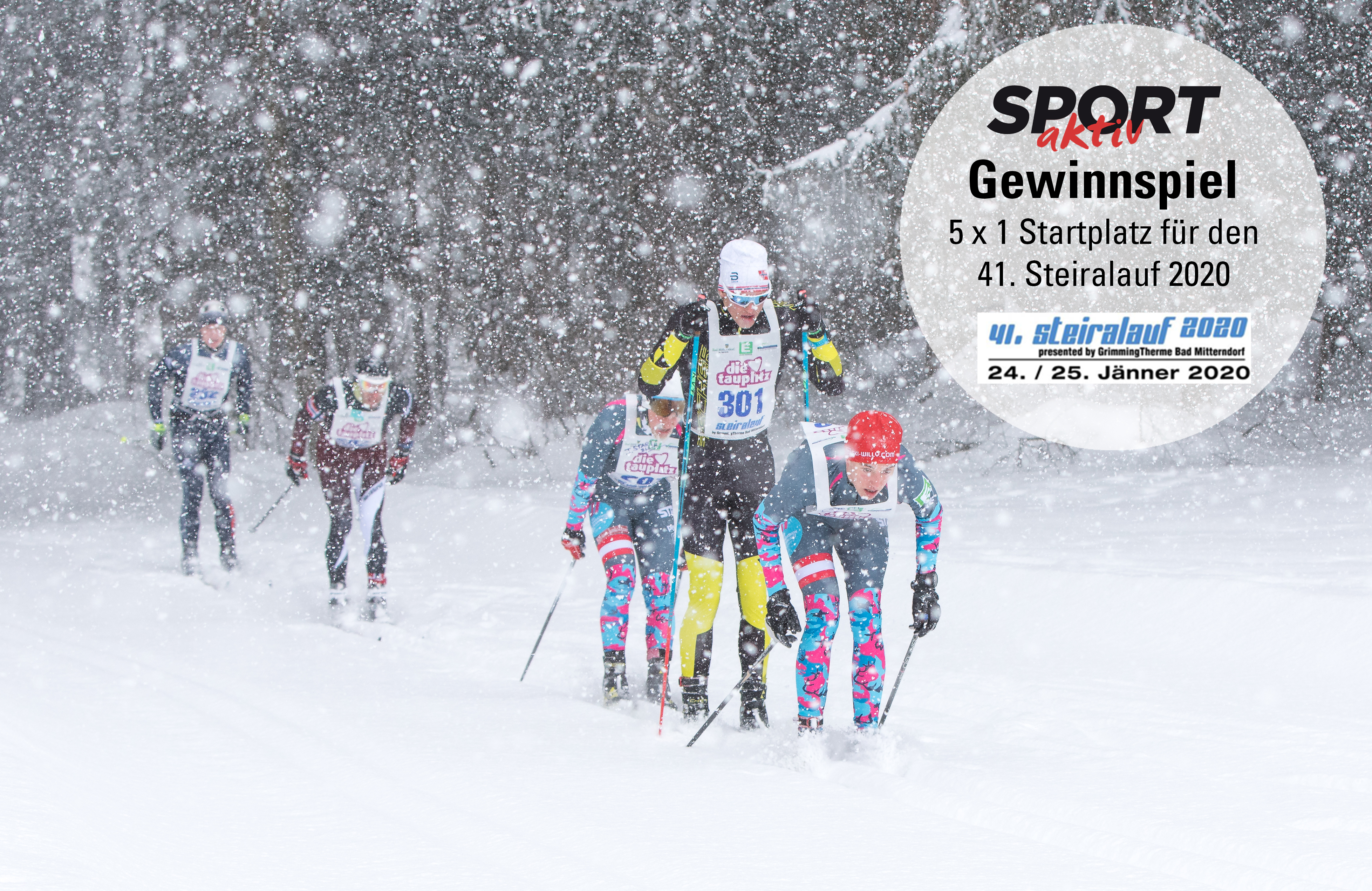 Gewinnspiel: Wir verlosen 5 x 1 Startplatz für den 41. Steiralauf 2020!