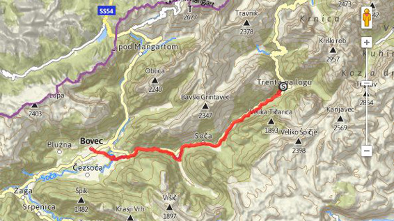 Unterwegs am Alpe-Adria-Trail – Etappe 24: Trenta - Bovec / Bild: www.alpe-adria-trail.com