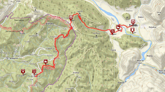 Unterwegs am Alpe-Adria-Trail – Etappe 27: Tolmin - Tribil Superiore / Bild: www.alpe-adria-trail.com