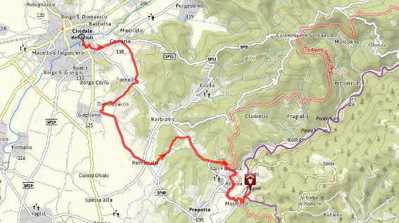 Unterwegs am Alpe-Adria-Trail – Etappe 29: Cividale - Breg bei Golo Brdo / Bild: www.alpe-adria-trail.com