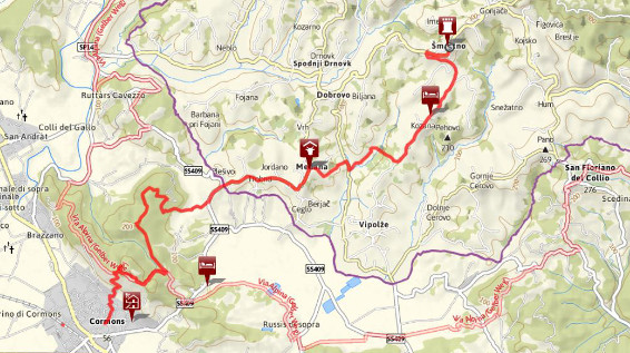 Unterwegs am Alpe-Adria-Trail – Etappe 31: Šmartno - Cormons / Bild: www.alpe-adria-trail.com