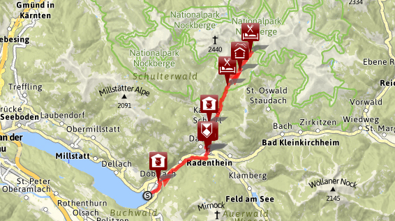 Unterwegs am Alpe-Adria-Trail - Etappe 14: Döbriach - Langalmtal / Bild: www.alpe-adria-trail.com
