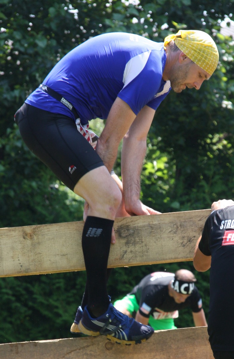 Helmut Schifrer war von Strecke und Stimmung beim Strongman Run in Flachau begeistert. / Bild: KK