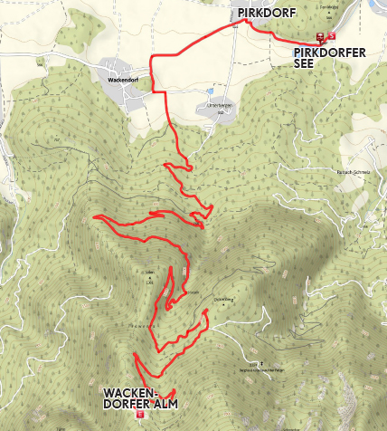 Mountainbiken in der Region Klopeiner See - Südkärnten: Wackendorfer Alm