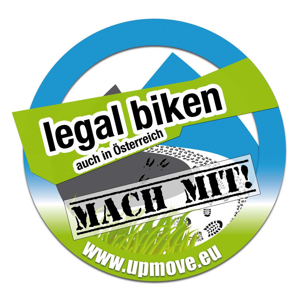 Logo der Initiative "legal biken auch in Österreich"