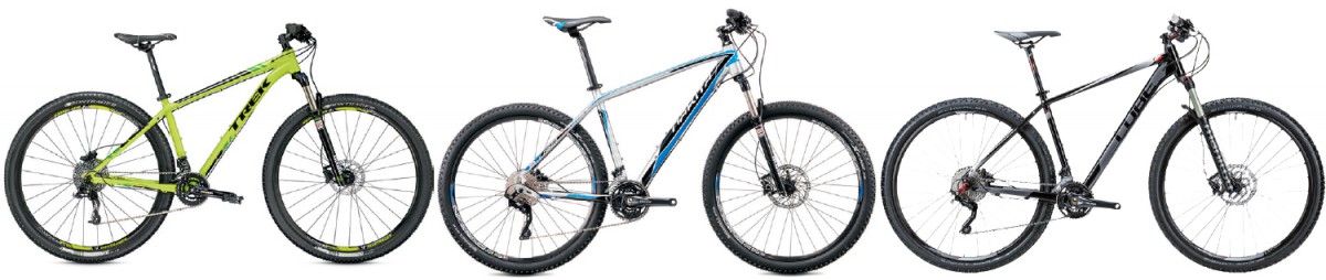 Im Schaufenster: 3 Hardtail Mountainbikes MTB