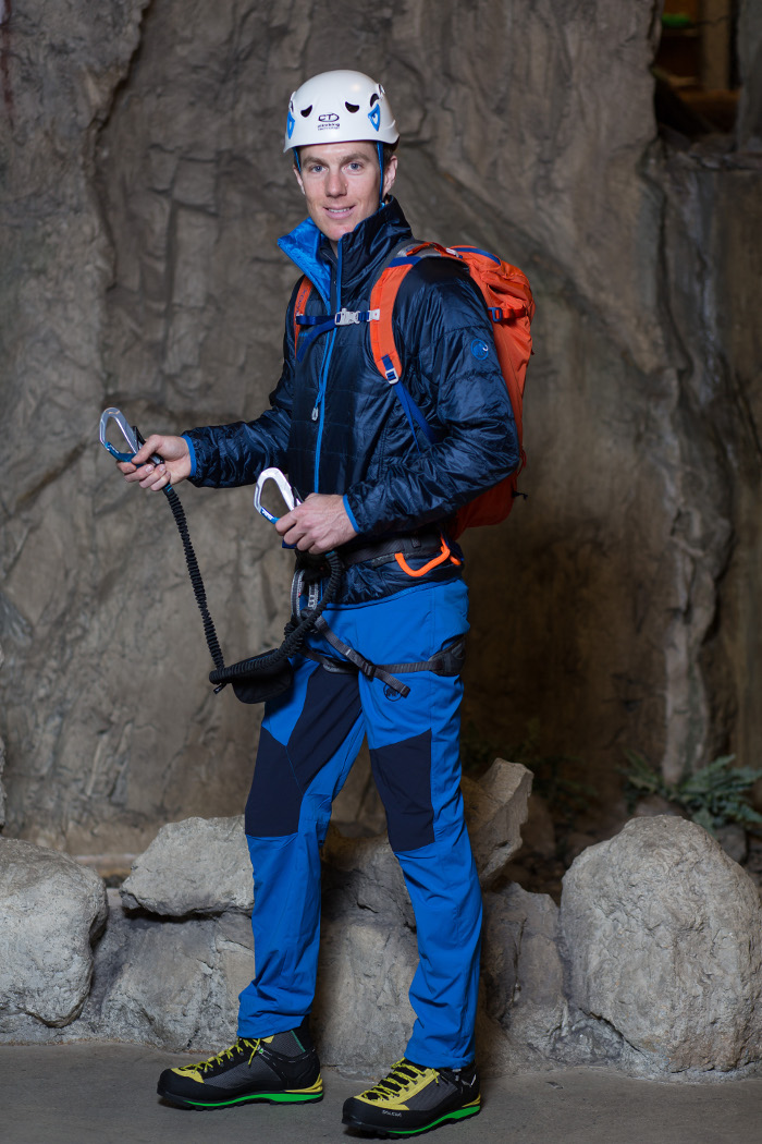 Klettersteigausrüstung / Bild: Thomas Polzer / aufgenommen bei Gigasport Graz