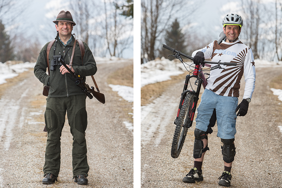 Jäger und Biker