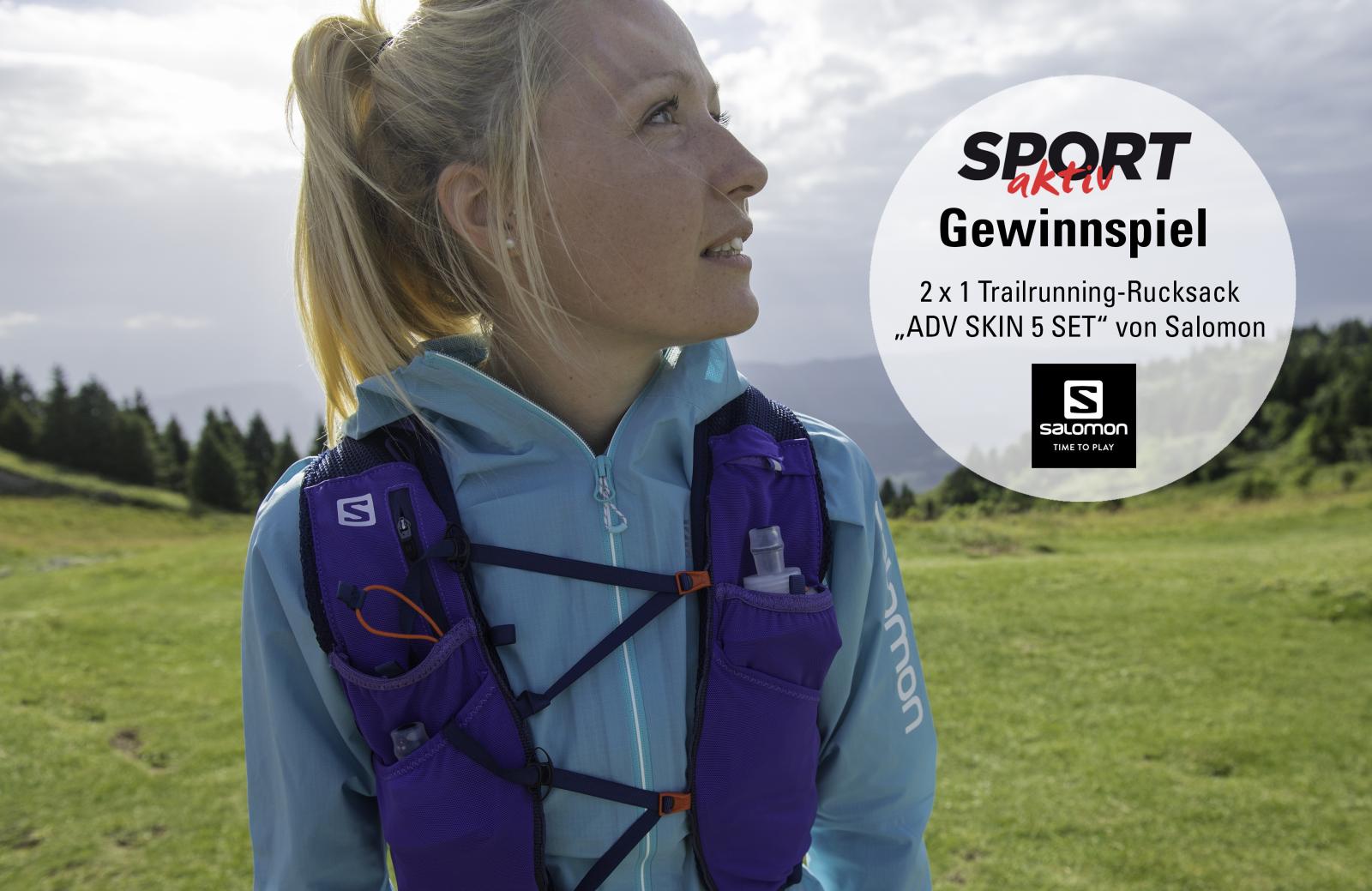 Gewinne 1 von 2 Trailrunning-Rucksäcken "ADV SKIN 5 SET" von Salomon