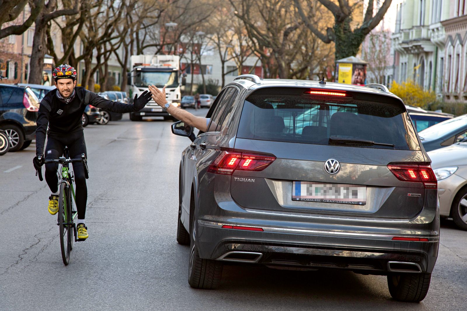 Radeln für Respekt: Vier Grazer starten eine Initiative für mehr Respekt auf der Straße