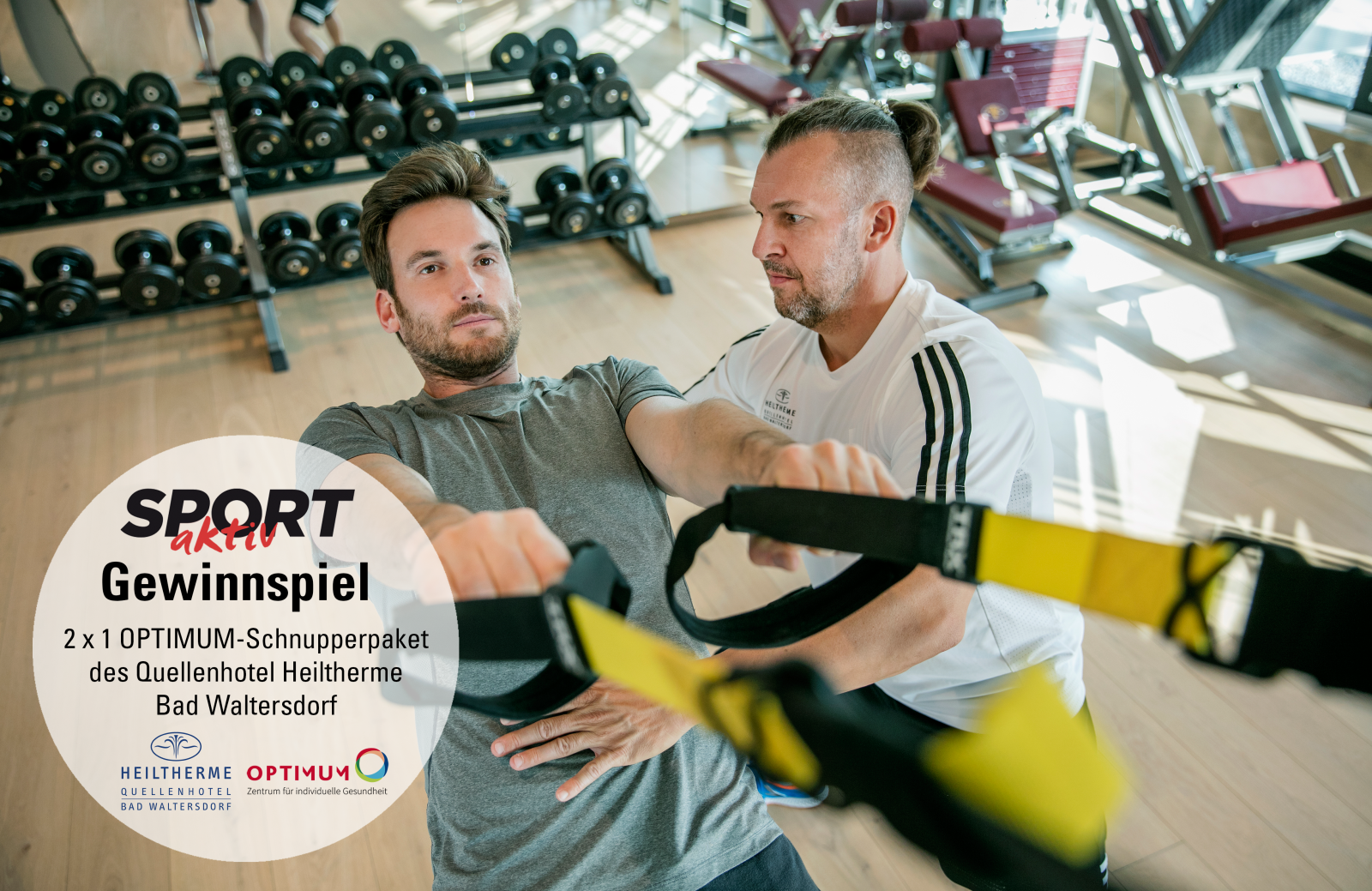 Gewinnspiel: Wir verlosen 2 x 1 OPTIMUM-Schnupperpaket im Quellenhotel Heiltherme Bad Waltersdorf