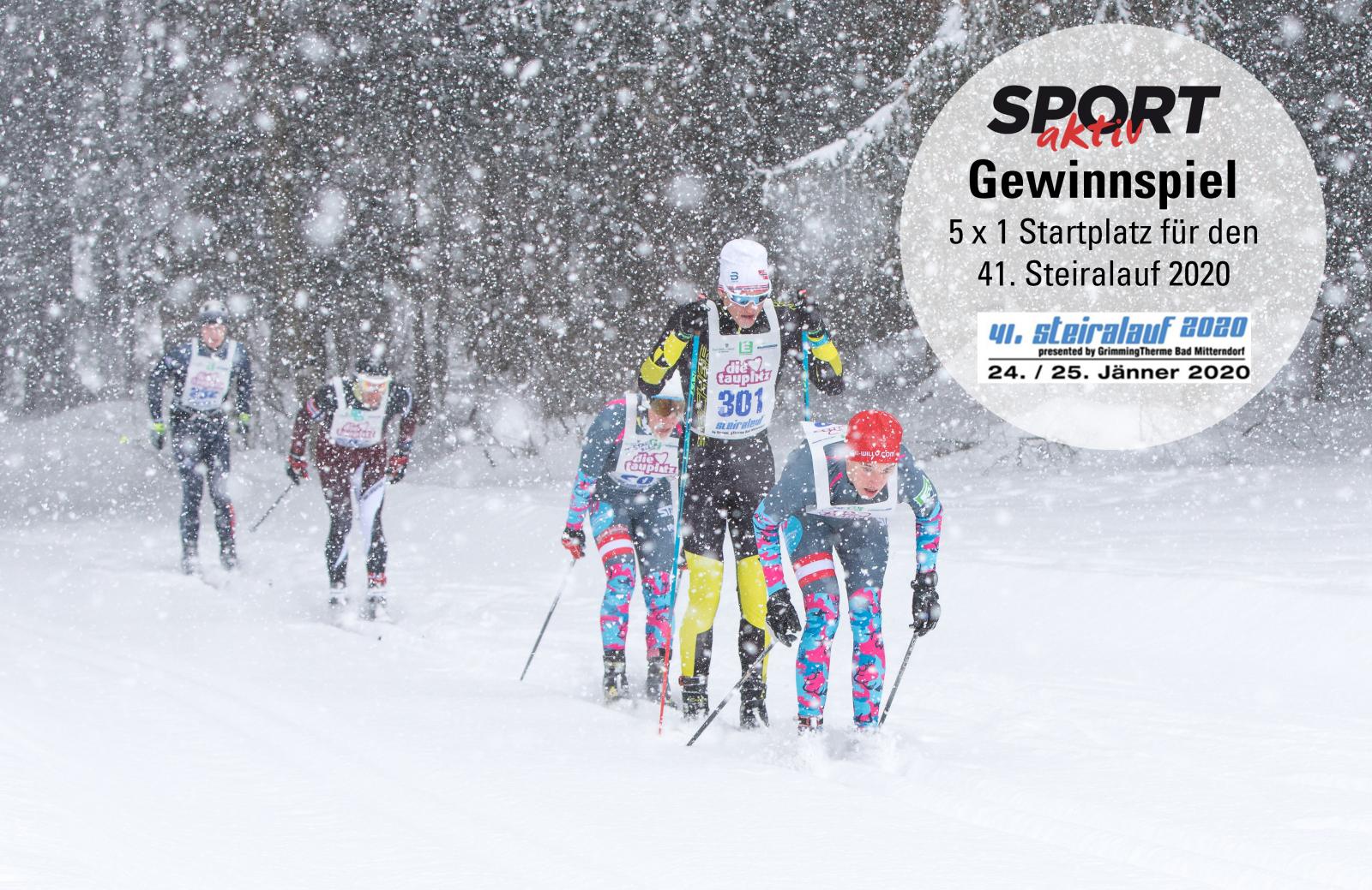 Gewinnspiel: Wir verlosen 5 x 1 Startplatz für den 41. Steiralauf 2020!