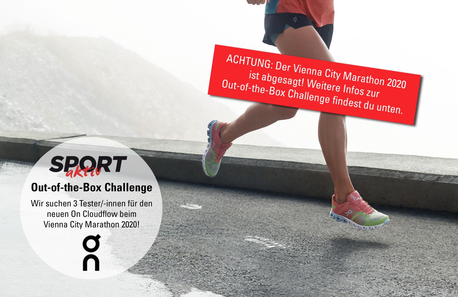 Out-of-the-Box Challenge: Werde Tester/-in des neuen Cloudflow von On Running &amp; starte damit beim Vienna City Marathon!