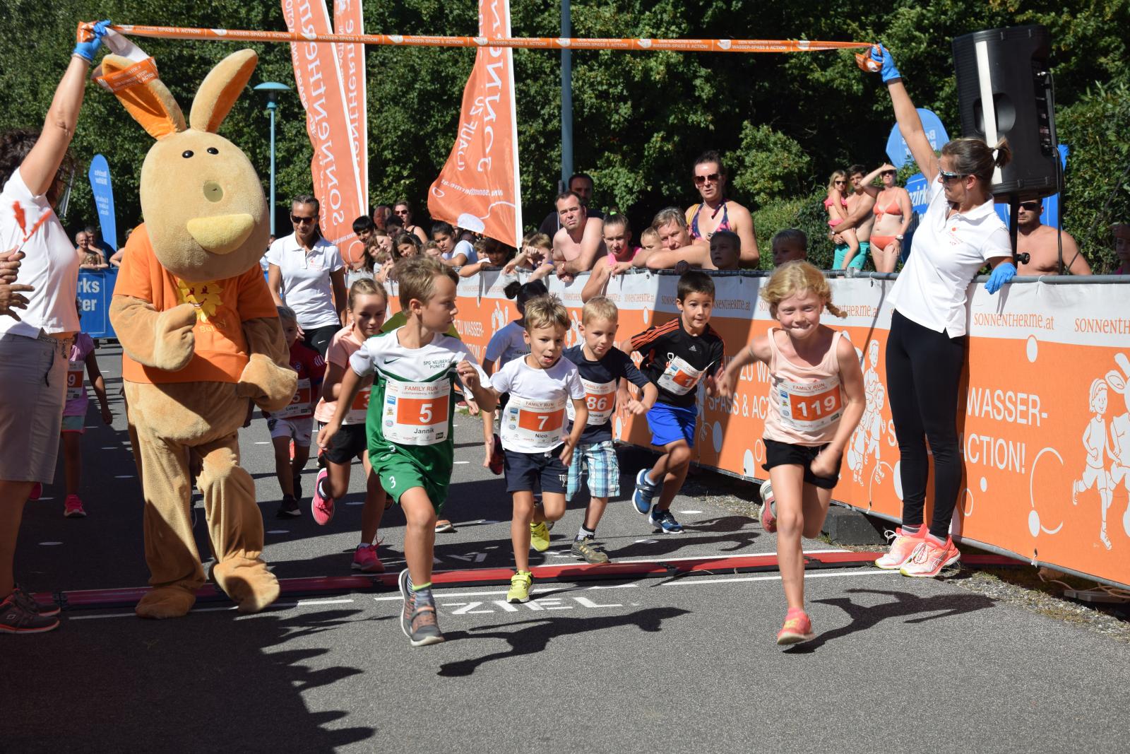 Kleine & große Spitzenathleten beim 4. Sonnentherme Family Run in Lutzmannsburg am Start!