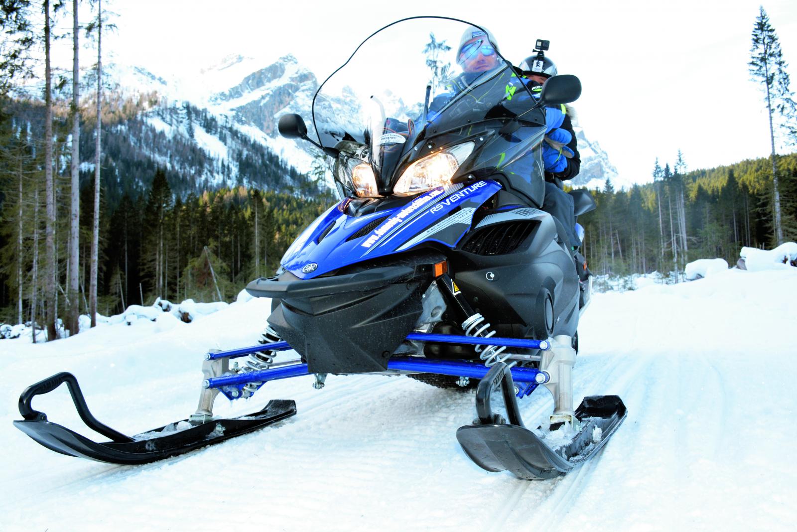 Im Rausch der positiven Energie: Alpenrodler Rolf Majcen war mit dem Skidoo unterwegs