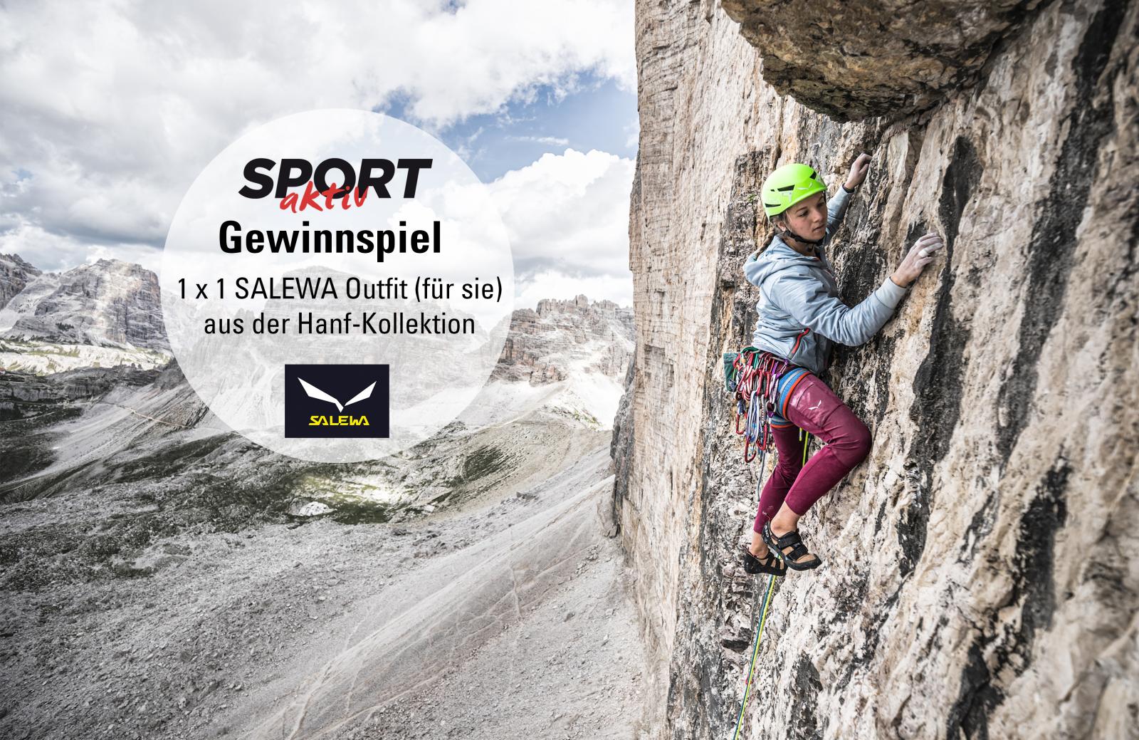 Gewinnspiel für dein Kletterabenteuer: Wir verlosen 3 coole Damen-Teile aus der Hanf-Kollektion von SALEWA