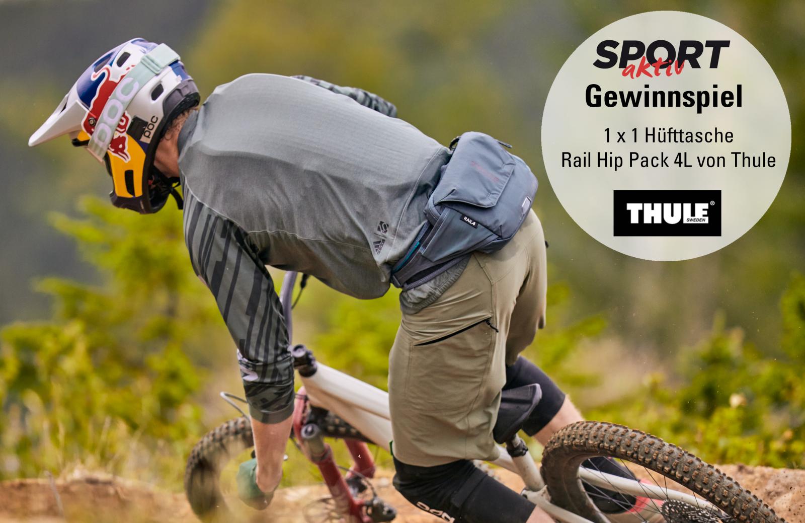 Gewinnspiel für Bikefans: Wir verlosen eine Hüfttasche Rail Hip Pack 4L von Thule