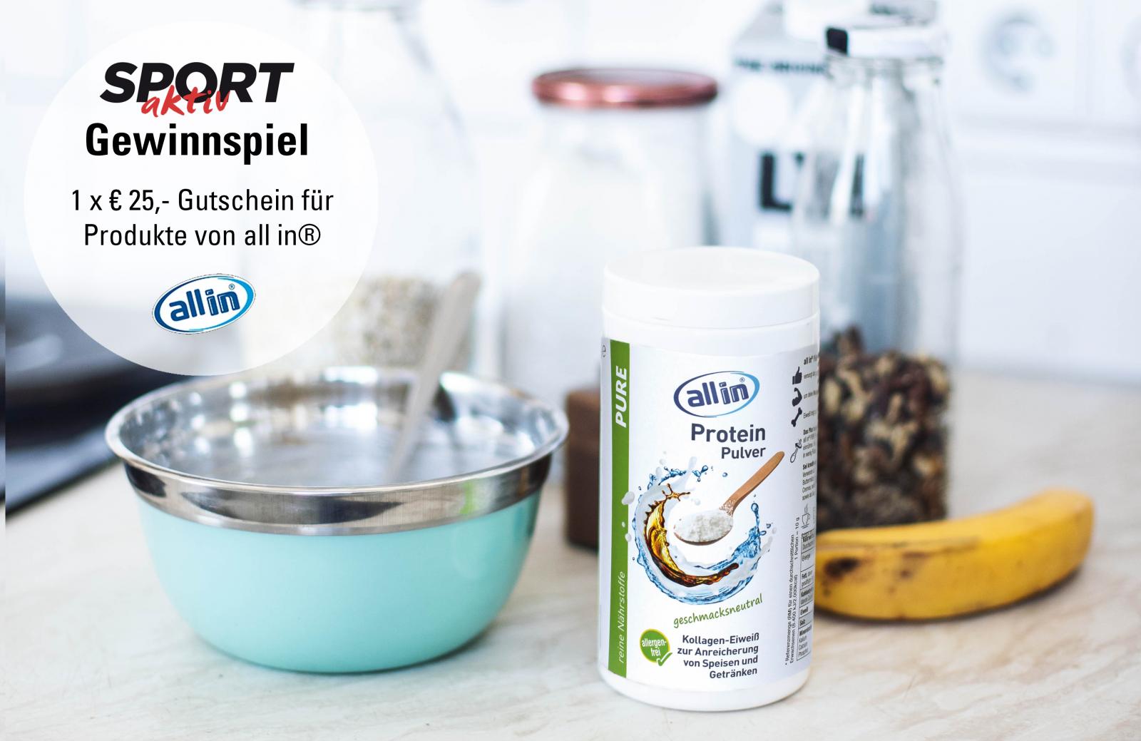 Gewinnspiel: Wir verlosen einen 25-€-Gutschein für Produkte von all in