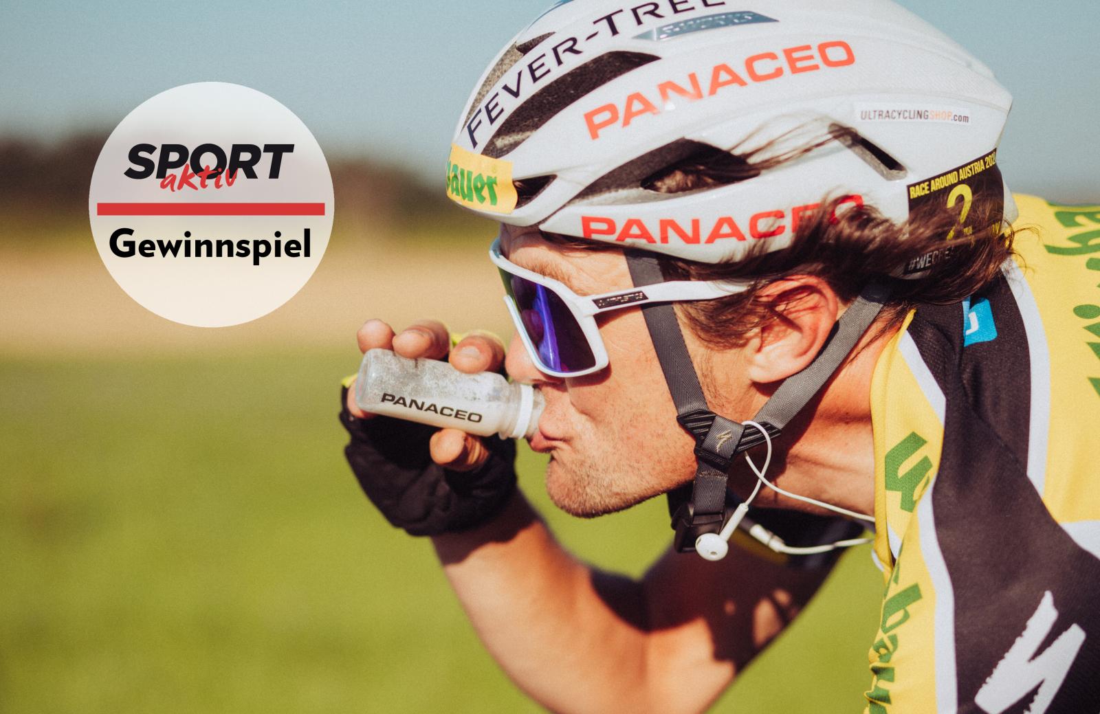 Gewinne 1 von 3 PANACEO-Packages mit Buff-Stirnband und Christoph-Strasser-Buch