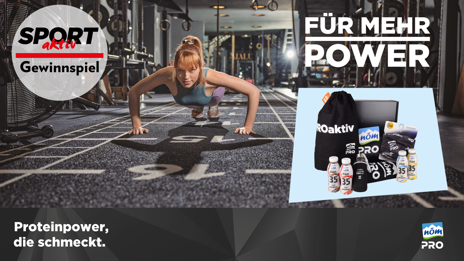 Gewinnspiel: Starte mit SPORTaktiv und nöm PRO in deine sportliche Saison!