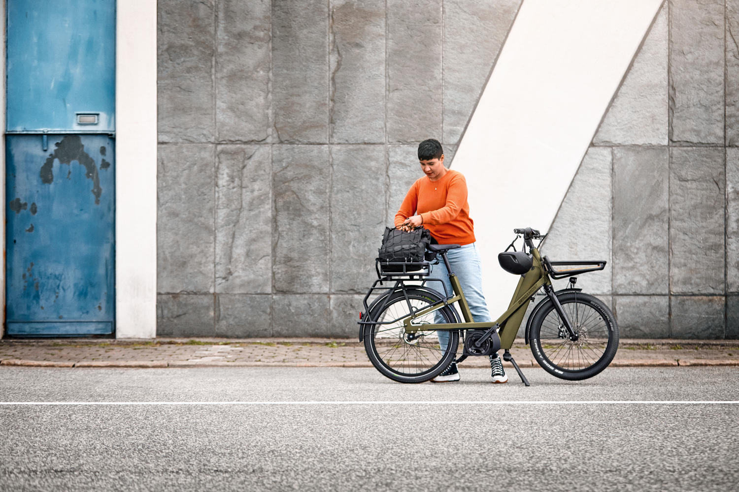 Fahrrad mit Kofferraum