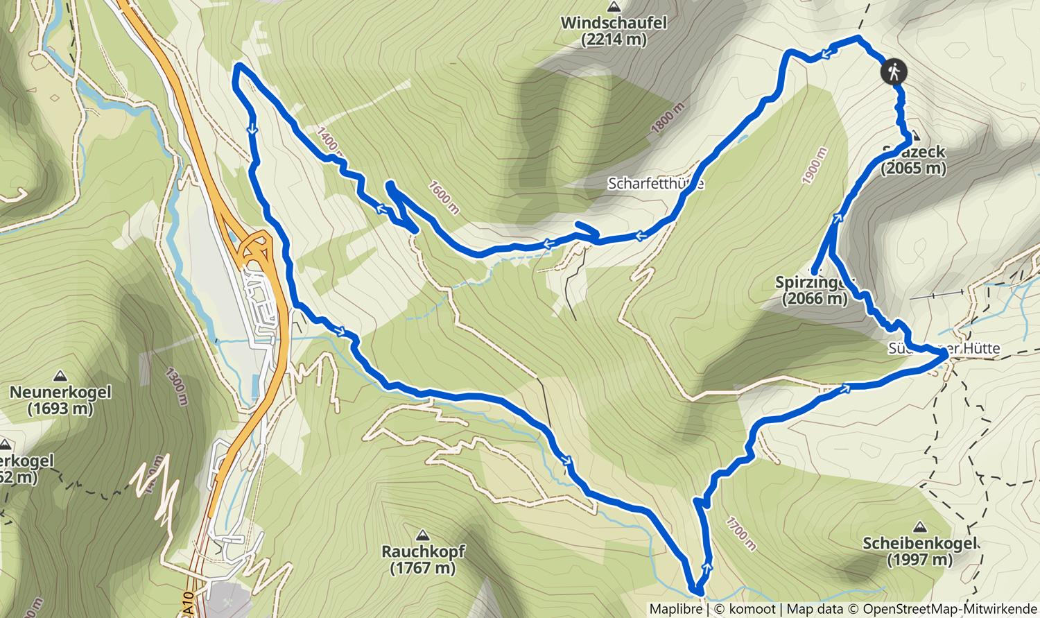 komoot Touren-Tipp: Auf den Spirzinger