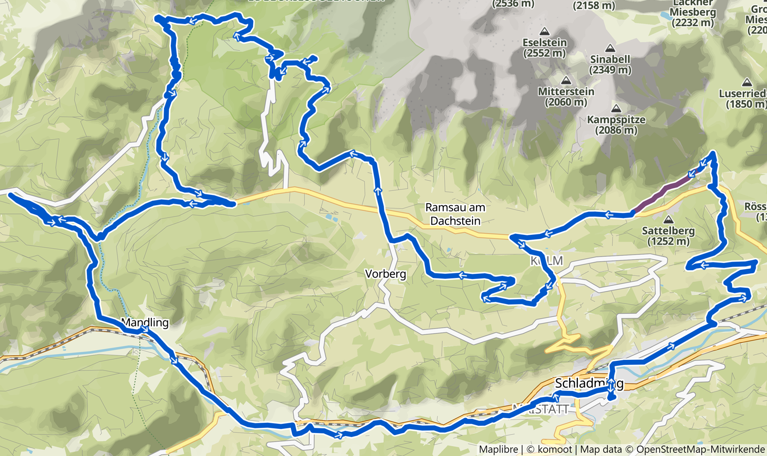 komoot Touren-Tipp: Dachstein Panoramarunde