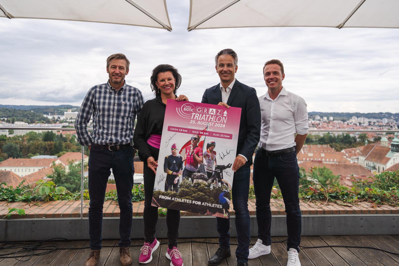 Triathlon is back in GRAZ: OMNi-BiOTiC® Graz Triathlon findet am 25. August 2024 statt