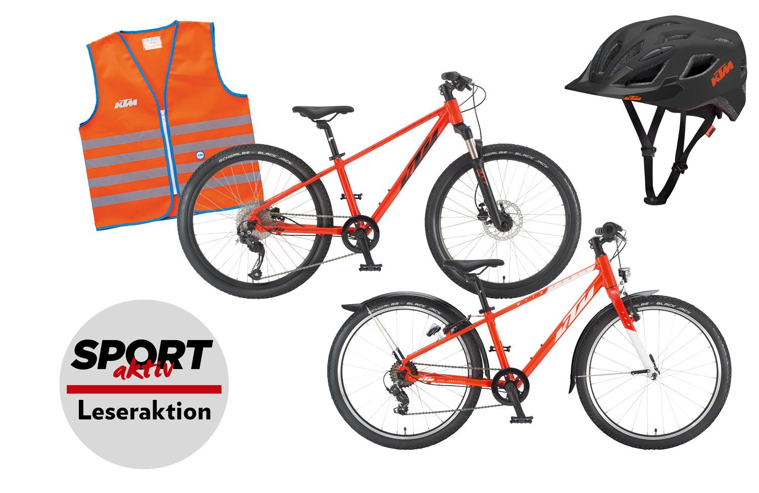 SPORTaktiv Leseraktion: KTM stattet deine Schulklasse für die Fahrradprüfung aus!