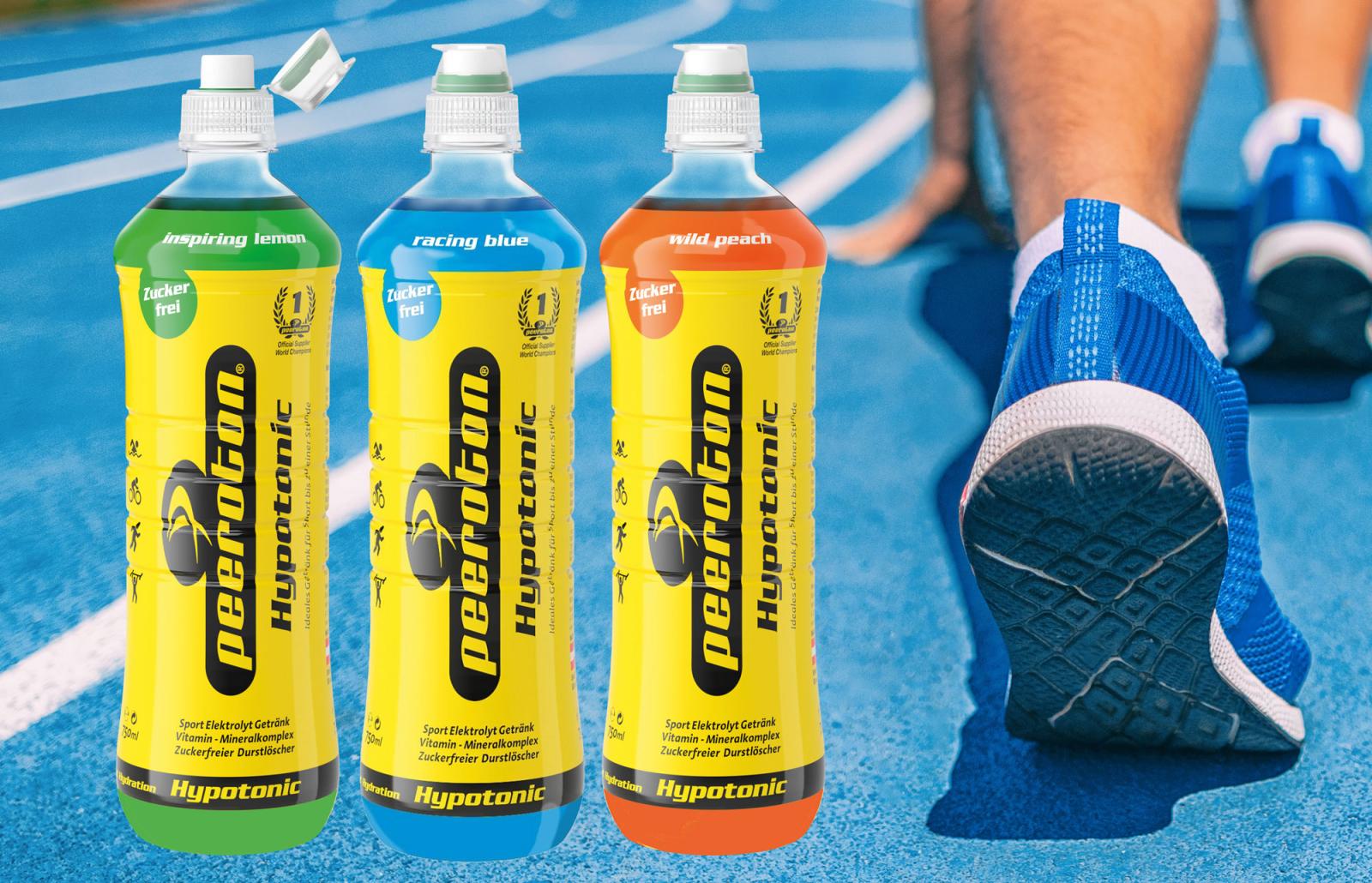 Peeroton bringt die Weltneuheit, den Hypotonic Sports Drink, auf Schwarztee-Basis mit Himbeer-Geschmack