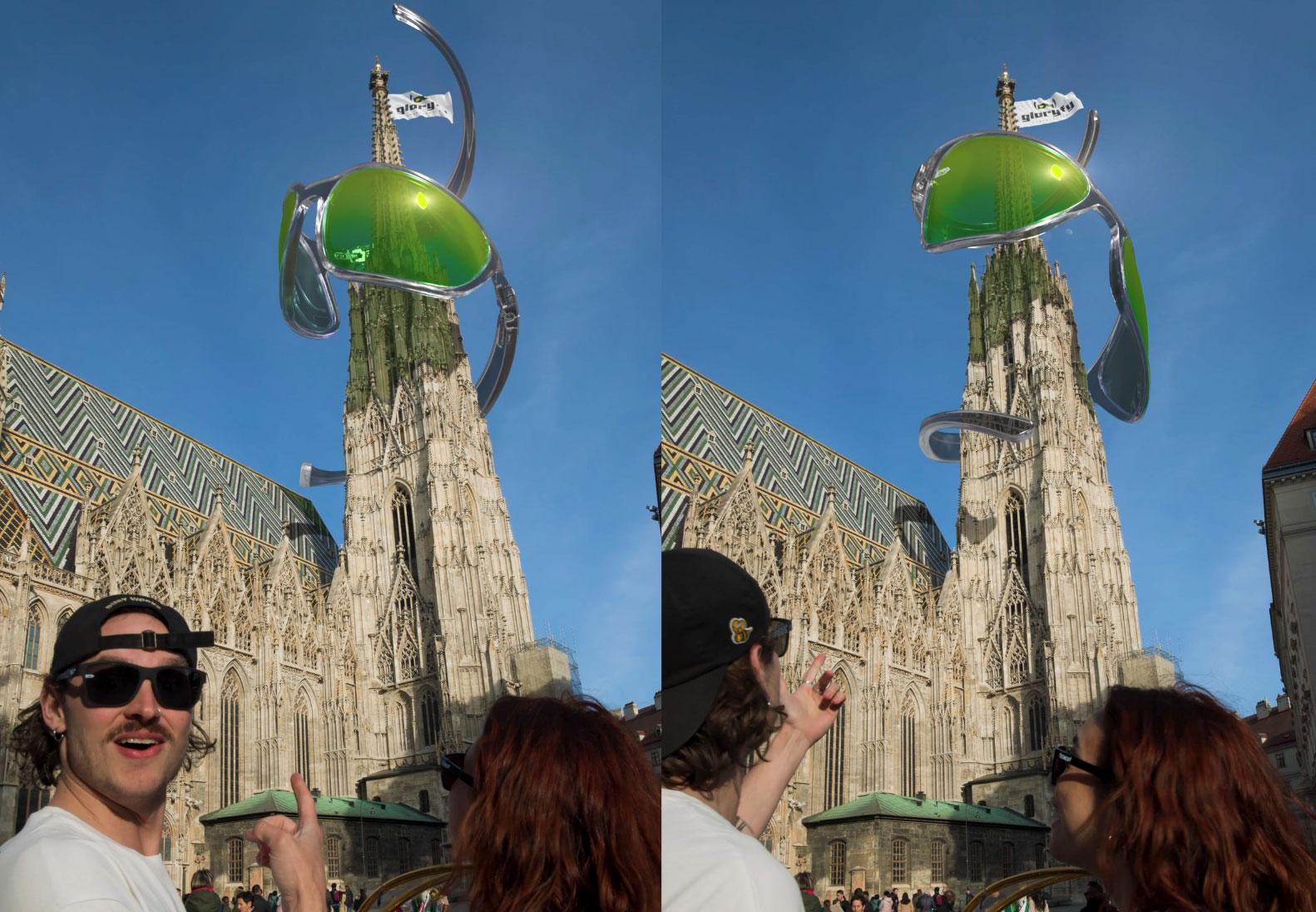 MIXED REALITY AM WIENER STEPHANSDOM: GLORYFY UNBREAKABLE GEHT MIT EINEM ATEMBERAUBENDEN CGI-KUNSTWERK VIRAL