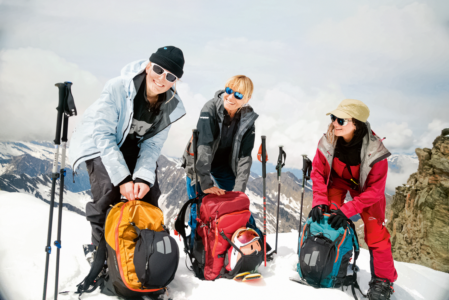 Weibliche ­Rolemodels: Drei Frauen und ihr ­Zugang zum männlich ­dominierten Freeriden