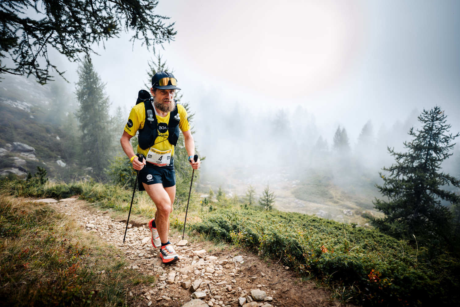 Ultratrail-Läufer Florian Grasel Zehnter beim Tor des Géants