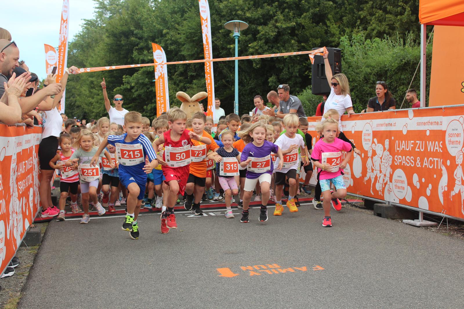 Kleine & große Spitzenathleten beim Sonnentherme Family Run 2025 in Lutzmannsburg am Start!