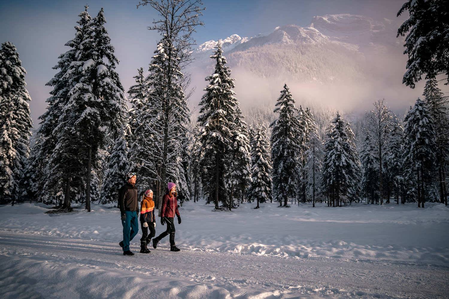 Auf leisen Pfaden: Die Stille des Winters in Wanderschuhen und auf Schneeschuhen entdecken