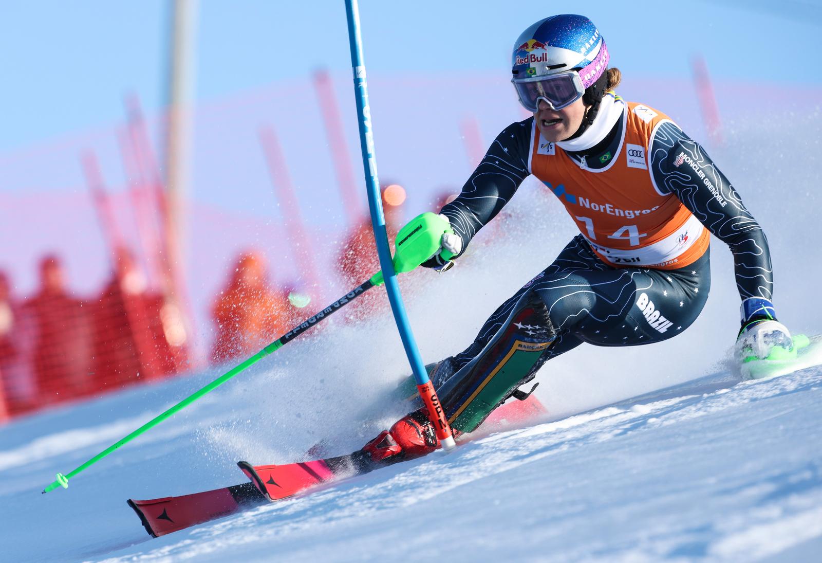 Lucas Pinheiro Braathen inspiriert auf der Piste und mit Worten