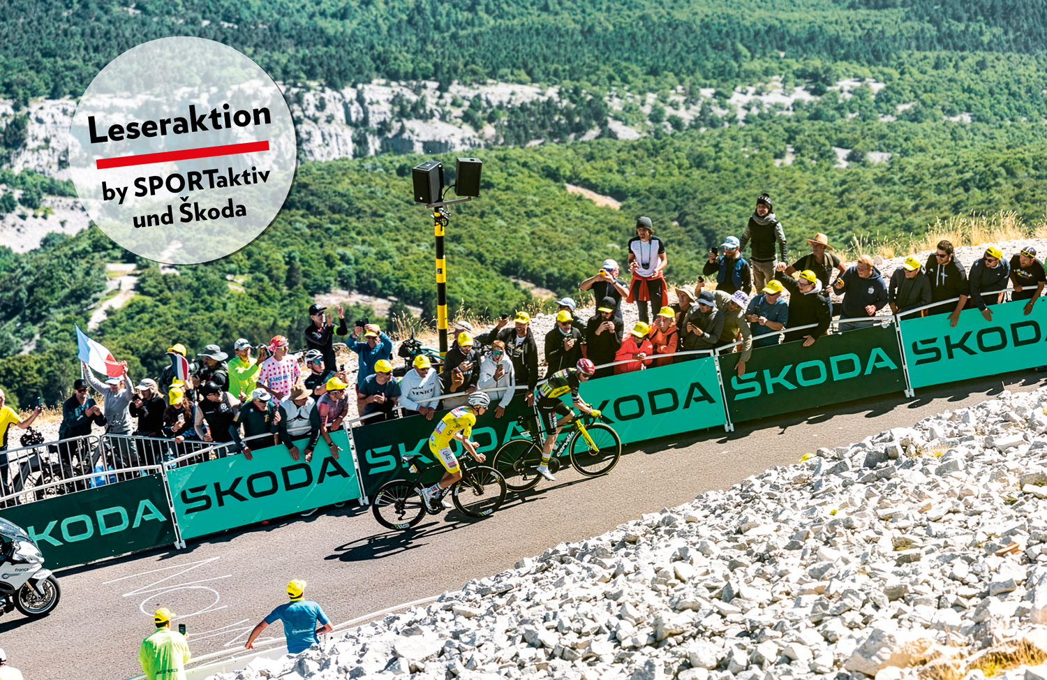 Leseraktion: Mit Škoda und SPORTaktiv als VIP zur Tour de France