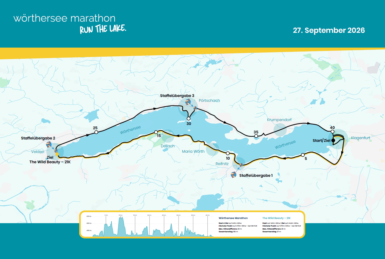 Wörthersee Marathon feiert am 27. September Premiere