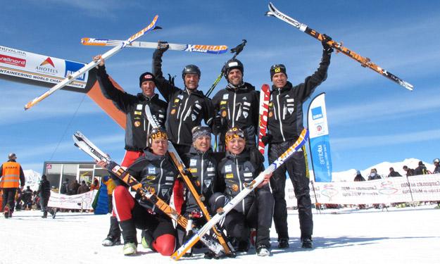 Bereit fuer Wettkampfsaison Skibergsteigen