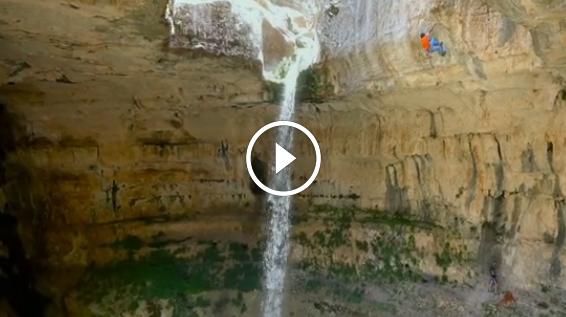 Klettern im Libanon: David Lama in der Baatara-Schlucht [Video] / Bild: Red Bull Content Pool