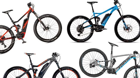 6 aktuelle Enduro-E-Mountainbikes im Vergleich / Bild: Hersteller