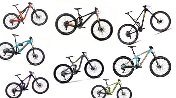 8 aktuelle Enduro-Bikes im Vergleich / Bild: Hersteller 8 aktuelle Enduro-Bikes im Vergleich / Bild: Hersteller
