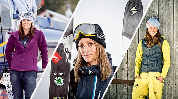 Freeride Queens: 3 Profi-Freeriderinnen erklären, worauf es im Backcountry ankommt / Bild (v. l. n. r.): Lorraine Huber // Blizzard // Red Bull Photofiles