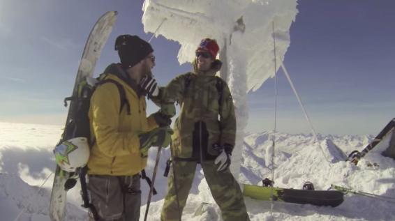 Freeridetour in den Stubaier Alpen: Flo Orley und Chris Fuschlberger eröffnen die Saison / Bild: linehunters.com Freeridetour in den Stubaier Alpen: Flo Orley und Chris Fuschlberger eröffnen die Saison / Bild: linehunters.com