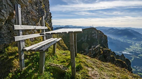 Pause am Katwalk in den Kitzbüheler Alpen / Bild: Ferienregion Hohe Salve / Peter Vonier